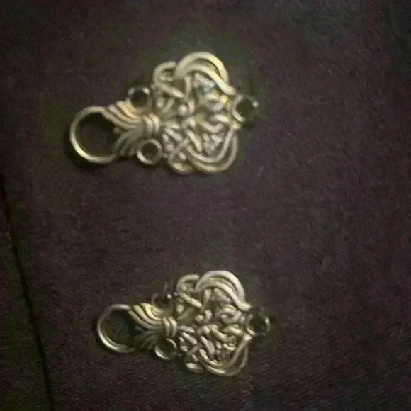 Vintage Madame  Rundge Full length Navy Coat - Picture 8 of 9